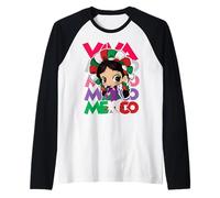 Lele - Maria Muñeca Mexicana- Mexican Doll Raglan Baseball Tee