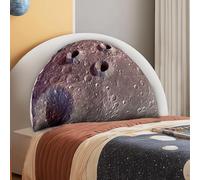 LELEFIDO Headboard Pillow for Kids, Washable Fur Reading and Bed Rest Pillow, Back Support Pillow for Sitting Up in Bed, Bedding Gift for Teen Boys and Girls (Jupiter) (Moon)