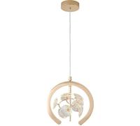 LELEGG Retro-Style French Pendant Light | Lightweight Single-Head Hanging Lamp | Crystal Lighting Fixture for Dining Room, Bar Counter, Guesthouse, Bedside, with Floral Atmosphere Effect.