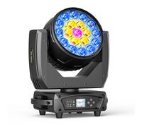 LeLeght 19*20W Moving Head Light Stage Lighting Effect 16/24CH DMX Control for Disco Nightclub KTV Bar Theater Shopping Mall ZQ02103UK