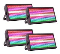 LeLeght 4PCS 768 LED RGB Light Bar, Wall Washer Outdoor Stage Light with DMX512 Control, Building Lighting Wall Light for Live Events Bars Disco Christmas Halloween Wedding