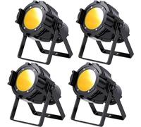 LeLeght 80W COB LED Par Stage Light with Warm&Cold White, Professional DMX Strobe Light (COB-4)