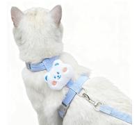 LeLehome Cat Harness and Leash Set Escape Proof Comfortable Lightweight Adjustable Strap for Walking, Travel, Kitten, Puppy