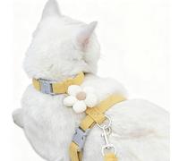 LeLehome Cat Harness and Leash Set Escape Proof Comfortable Lightweight Adjustable Strap for Walking, Travel, Kitten, Puppy