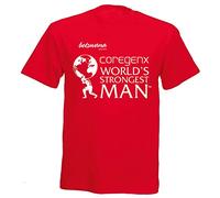 lelei Worlds Strongest Man 2017 Replica T-Shirt - Xs-XXL - M/F - Eddie Hall Wsm Red