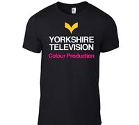 lelei Yorkshire Television Tv 1970S Logo T-Shirt Retro BBC Vintage British Regional B Black