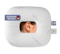 Lelekka Runa Pillow with Opening in the Middle for Ear Pain Relief with 2 Pillow Cases with a Hole for Sleeping on Stomach and Side