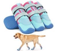LeLePet 4 Pcs Dog Boots Paw Protector, Anti-Slip Shoes for Injured Paws