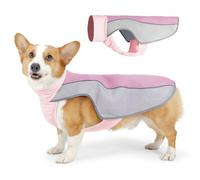 Lelepet Dog Cooling Vest, Summer Dog Cooling Jacket for Medium Dogs, Evaporative Pet Cool Coat, Safety Sun Protection Cool Vest, Breathable Mesh Ice Shirt for Outdoor Activity, Pink M