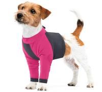 Lelepet Dog Recovery Shirt, Dog Front Leg Suit After Surgery, Rose Red M