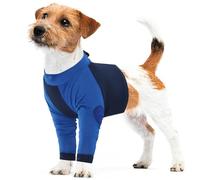 LeLePet Dog Recovery Sleeve, Medium Dog Front Leg Suit After Surgery, Breathable Surgical Recovery Suit to Prevent Licking & Scratching, Blue M
