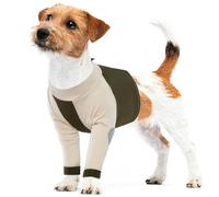 LeLePet Dog Recovery Sleeve, Medium Dog Front Leg Suit After Surgery, Breathable Surgical Recovery Suit to Prevent Licking & Scratching, Army Green M