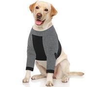 Lelepet Dog Recovery Suit for Large Dogs, Anti-Lick Post Surgery Wear, Breathable Pet Surgical Onesie for Wound Protection & Skin Conditions, Black 3XL