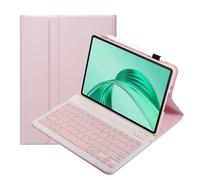 leleyo Keyboard Case for Honor Pad X8a/X8b 11" Keyboard Wireless Bluetooth Magnetic Removable QWERTY for x8a, Pink