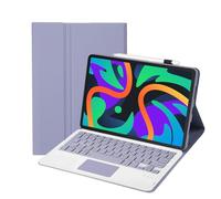 leleyo Keyboard Case for Lenovo Idea Tab 11"/Lenovo Tab K11 Gen 2 Smart Cover with Keyboard Touchpad Magnetic Removable Wireless QWERTY,Purple