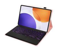 leleyo Keyboard Case for Xiaomi Pad 7S Pro 12.5" Smart Cover with Keyboard Touchpad Backlit Magnetic Removable Wireless QWERTY,Pink