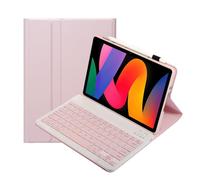 leleyo Keyboard Case for Xiaomi Redmi Pad SE 11" Detachable Magnetic Wireless Keyboard Cover for Xiaomi Redmi Pad SE 11 inch, Pink