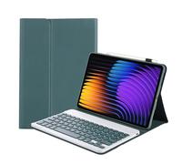 leleyo Keyboard Cover for Xiaomi Pad 7/7 Pro/8/8 Pro 11.2 Inch Case with QWERTY Keyboard, Removable Magnetic Wireless Keyboard Case for Mi Pad 7/7Pro(Green)