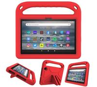 leleyo Tablet case for Amazon Fire 7 7 Inch Case for Kids Shock Proof Handle Light Weight Stand Protective cover Red