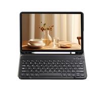 leleyo Tablet Keyboard Case for Samsung Galaxy Tab S6 Lite 10.4 inch Smart Cover Magnetic with Removable Wireless Bluetooth Keyboard for Samsung Galaxy Tab S6 Lite, Black