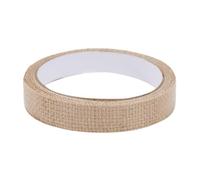 Leliafleury 1 Roll Flax Linen Decorative Tape Self Adhesive Burlap Tape for DIY Crafts Scrapbook, 2cm x 2m