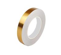 Leliafleury 1 Roll Tile Seam Sticker Waterproof Gap Sealing Tape Self-Adhesive Floor Decorative Tape Gold Foil Lines for Floor Wall Kitchen, 2cm*50m