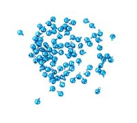 Leliafleury 100PCS Blue Jingle Bells 10mm Small Craft Bells for Crafts Party Home Decoration