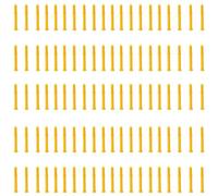 Leliafleury 100Pcs Yellow Plastic Wall Plugs M6*40mm Column Expansion Pipe Raw Plugs for Plasterboard, Hollow, Dry Walls