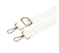 Leliafleury 2.5cm Wide Nylon Replacement Shoulder Strap, 1Pcs White Adjustable Bag Strap for Crossbody Handbag Laptop