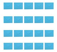Leliafleury 20Pcs Blue Envelopes Packaging Gummed Envelopes Gift Envelopes for Letters Invitations Greeting Cards, 110 x 160mm