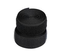 Leliafleury 2cmx2m Sew on Hook and Loop Tape Non-Adhesive Hook and Loop Strip Nylon Strips Fabric Fastener for Clothing Sewing DIY Projects, Black