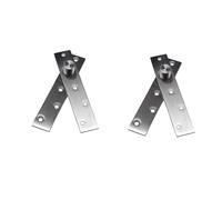 Leliafleury 2Pcs Door Pivot Hinge 99 x 24mm Stainless Steel Concealed Pivot Hinges 270 Degree Rotating Door Hinge Eccentric Pivot Hinges for Door Window Cabinet