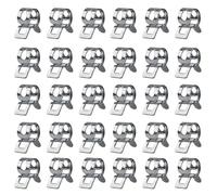 Leliafleury 30 Pcs 8mm Spring Hose Clamps Spring Band Clamps Pipe Clips Fuel Line Hose Clips for Water Pipe Air Tube Fastener