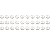Leliafleury 30Pcs 10mm Resin Pearl Sewing Buttons Round Pearl Decoration Buttons for Clothes Sewing DIY Craft Projects