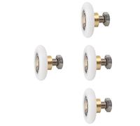 Leliafleury 4 Sets Shower Door Rollers 25mm Shower Doors Wheels Shower Doors Pulley Replacement Roller Runner Wheel for Bathroom Glass Door