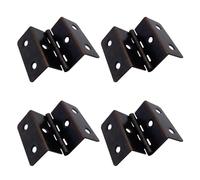 Leliafleury 4Pcs Four Fold Hinges 41x15x1MM Folding Cabinet Hinges 6-Hole Cranked Hinge for Windows Cabinets Boxes, Oil Rubbed Bronze