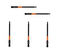 Leliafleury 5Pcs Magnetic Allen Key Drill Bit H3 Impact Hex Head Screwdriver Bit 1/4 Inch Hex Shank, 100mm Length