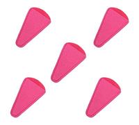 Leliafleury 5Pcs Rose Red Scissors Protective Cover 10.1cmx5.5cm Faux Leather Scissors Sheath for Sewing and Crafting Tool Protection