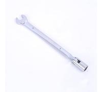 Leliafleury 9 mm Flexible Head Socket Wrench Combination Socket Spanner Chrome Vanadium Steel Metric Spanner Swivel Head and Fixed Open End Ratcheting Wrench Tool for Car Repair