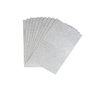 Leliafleury A4 Craft Foam Sheets, 10Pcs Silver Glitter Foam Sheets for Crafts DIY Projects