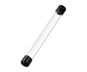 Leliafleury Acrylic Pipe Clear Rigid Plastic Tube Round Tubing with Caps Acrylic Hollow Tube for Item Stored (228mm Length, 5mm ID 6mm OD)