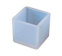Leliafleury Square Resin Mold Cube Silicone Mold Resin Casting Mould for Display Stand DIY Crafts Making, 65mmx65mm