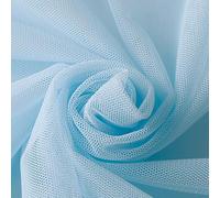 Leliafleury Tulle Mesh Fabric, 160cmx1M Polyester Net Mesh Material, Bridal Veil Netting Fabric for Hat Headdress Veil Making, Sky Blue