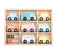 Lelin Toys Vehicle set in wooden box