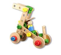 Lelin Wood Wooden Contruction Kit Childrens Kids Model Building Activity Toy