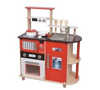 Lelin Wooden Childrens Pretend Play Modern Kitchen Cooking Toy With Pots & Pans