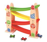 Lelin Wooden Rolling Rocket Car Racing Ramp