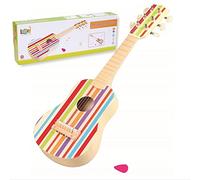 Lelin Wooden Striped Decor Guitar Children Musical Instrument Play Music 3+