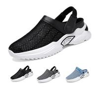 LELISKA Orthopedic Shoes, 2024 Men’s Orthopedic Hollow-Out Summer Sandals Soft Breathable with Arch Support, Orthopedic Sandals for Men (Black,US 12)