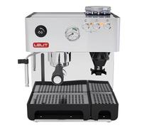 LELIT Anita PL042EM, prosumer Coffee Machine with Built-in Coffee Grinder, Stainless Steel